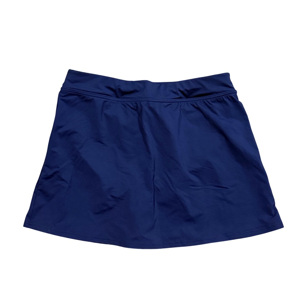 Lands' End Womens Navy Blue Swim Skirt with Attached Brief Size 4